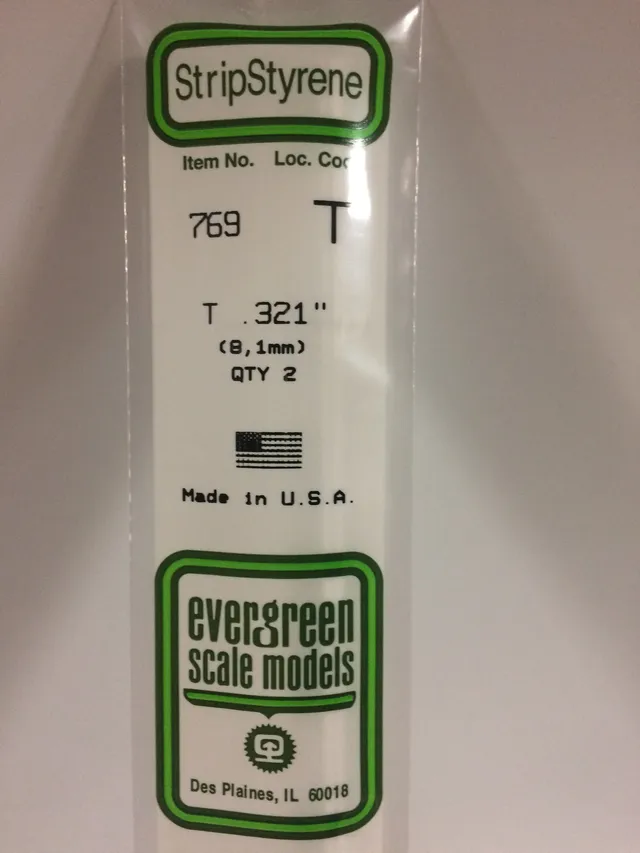 evergreen-shapes-769-profil-en-t-plastique-8-1mm-2-pi-ces-blanc image 1