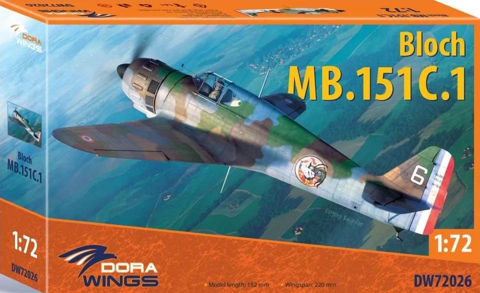dora-wings-bloch-mb-151c-1-maquette-avion-1-72-grec-dw72026 image 1
