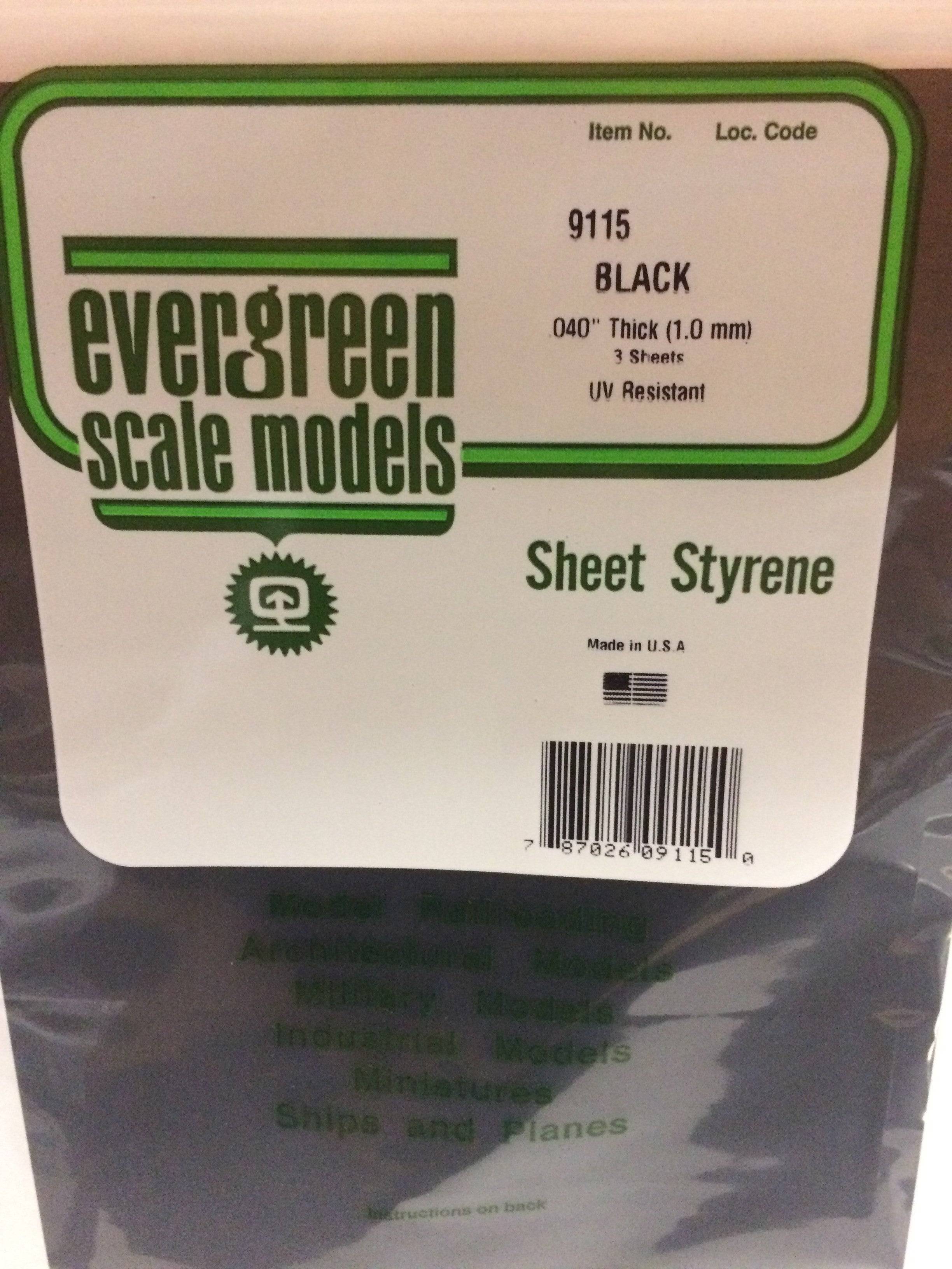 evergreen-sheets-9515-plaque-noire-lisse-1-mm-lot-de-2 image 2