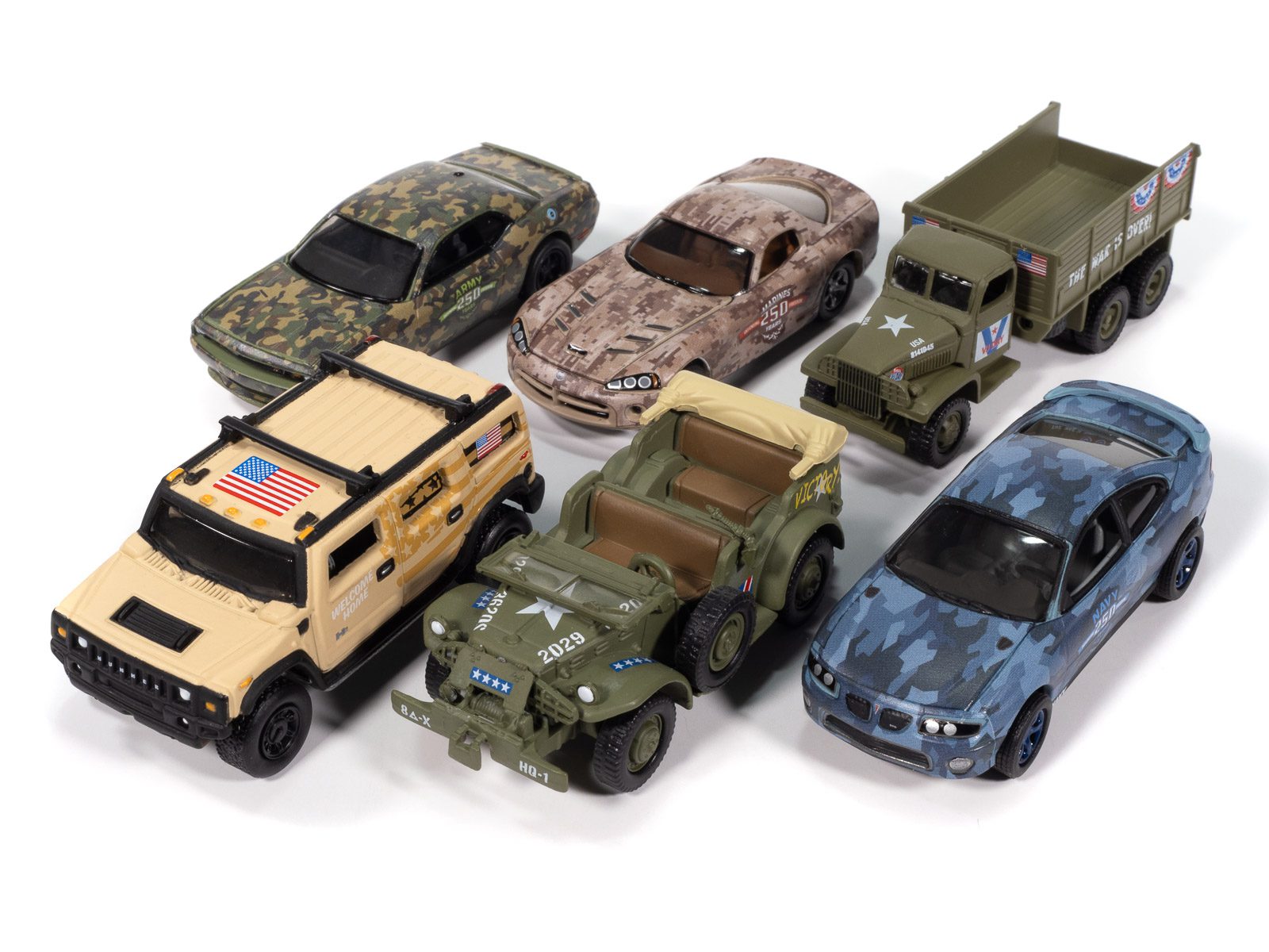 johnny-lightning-military-2025-set-a-miniature-6-pi-ces image 2