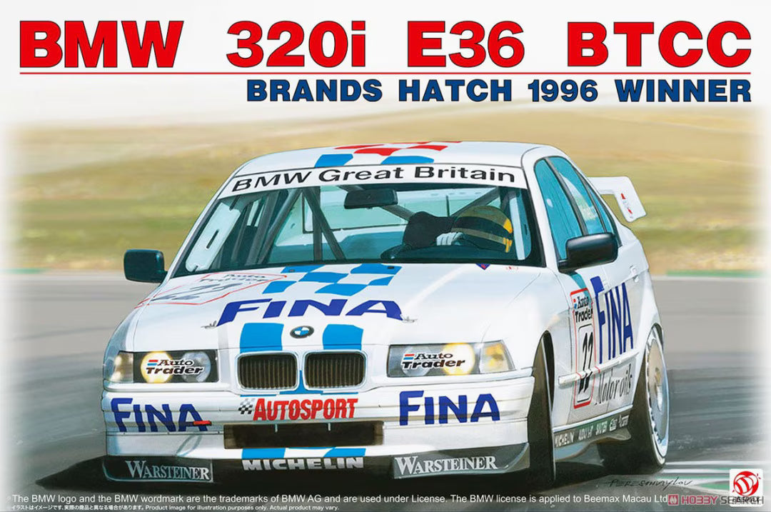 beemax-24045-bmw-320i-e36-btcc-maquette-voiture-1-24-1996 image 1