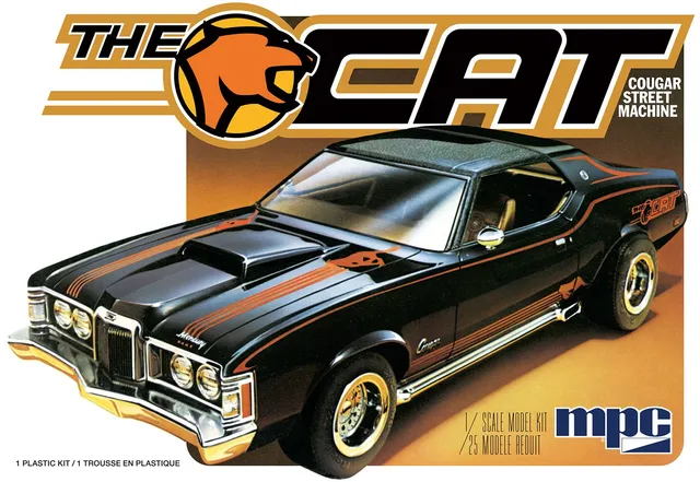 mpc-mercury-cougar-the-cat-1973-maquette-1-25-street-machine image 1