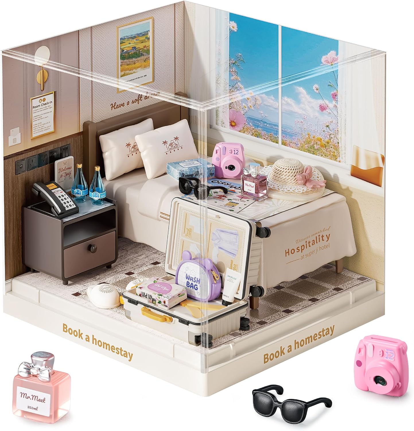 fairy-care-dreamy-bay-scene-book-homestay-kit-maison-miniature image 2