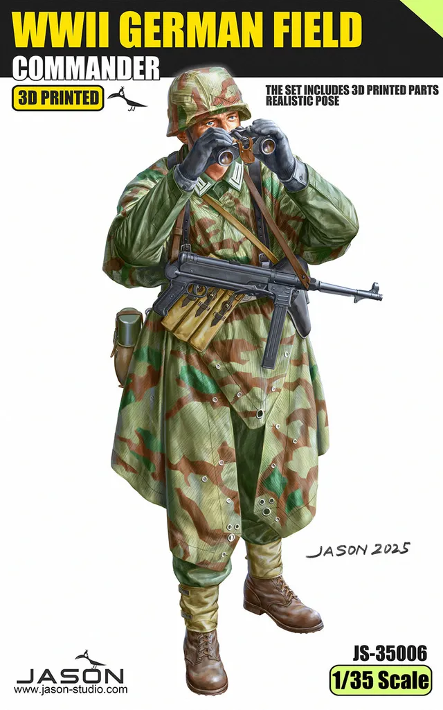 jason-studios-35006-figurine-commandant-allemand-1-35 image 1