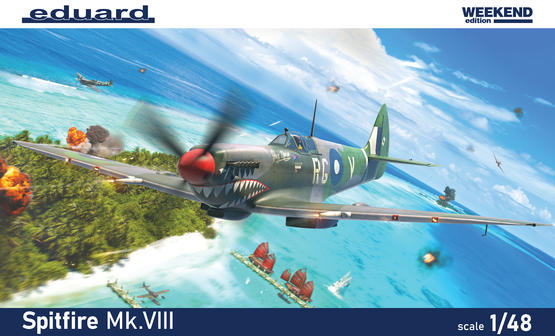 eduard-spitfire-mk-viii-84154-maquette-avion-1-48-weekend image 1
