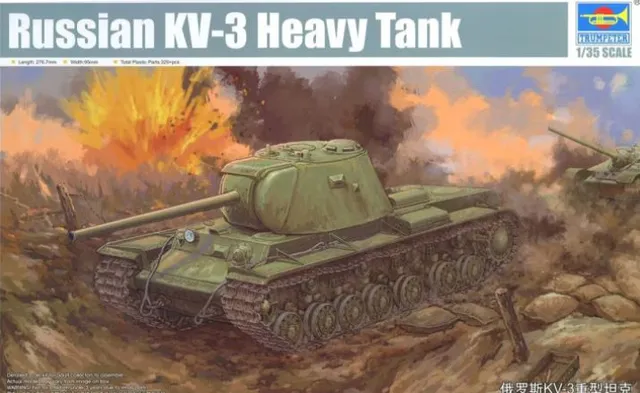 trumpeter-09544-kv-3-1-35-maquette-char-lourd-russe-wwii image 1