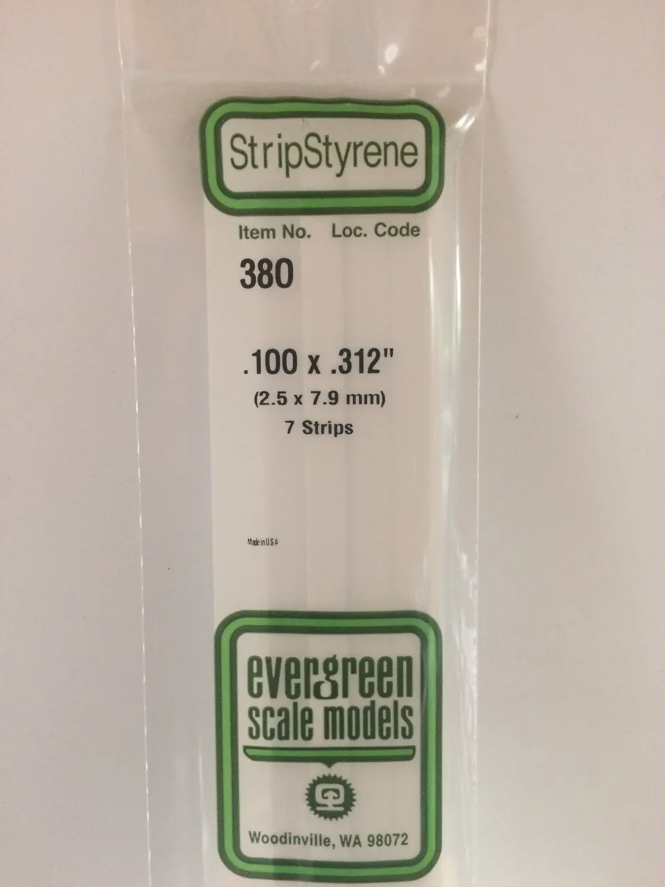 evergreen-strips-380-baguette-plastique-blanc-2-5x7-9mm-7-pcs image 1
