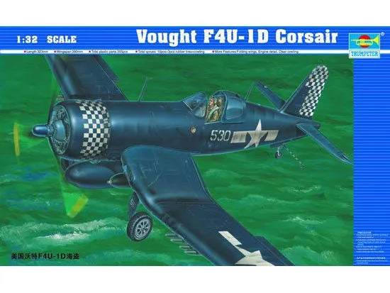 trumpeter-02221-f4u-1d-corsair-maquette-avion-1-32-ww2 image 1