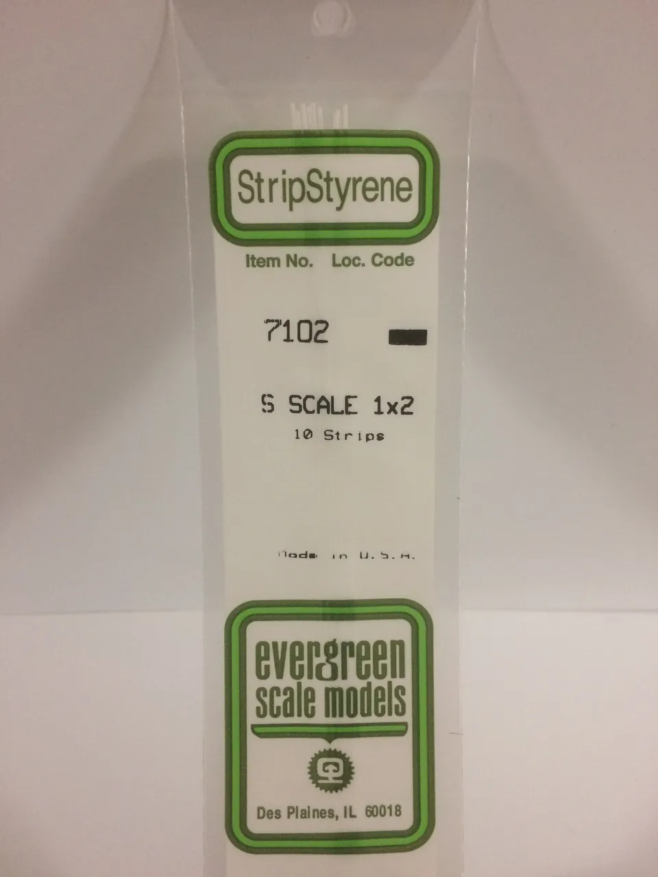 evergreen-strips-7102-baguette-s-0-4x0-8mm-blanche-10-pcs image 1