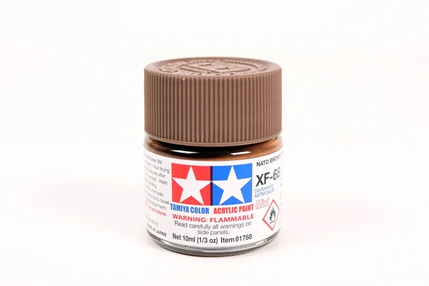 tamiya-xf68-nato-brown-peinture-mate-10ml image 1