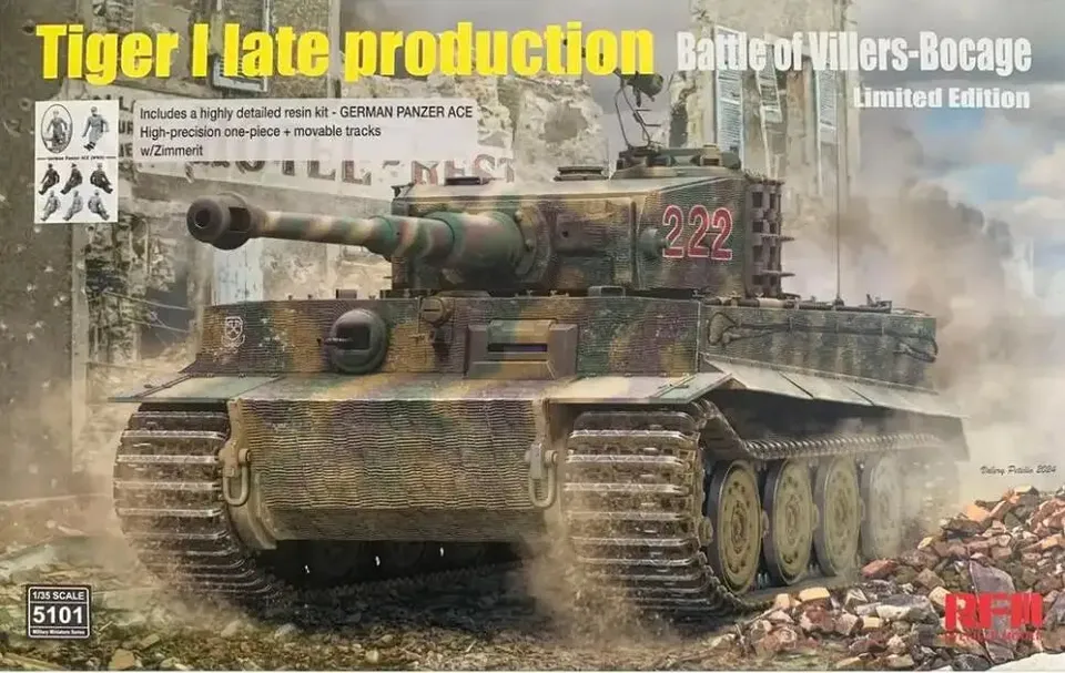 rye-field-model-5101-tiger-i-maquette-char-villers-bocage-1-35 image 1
