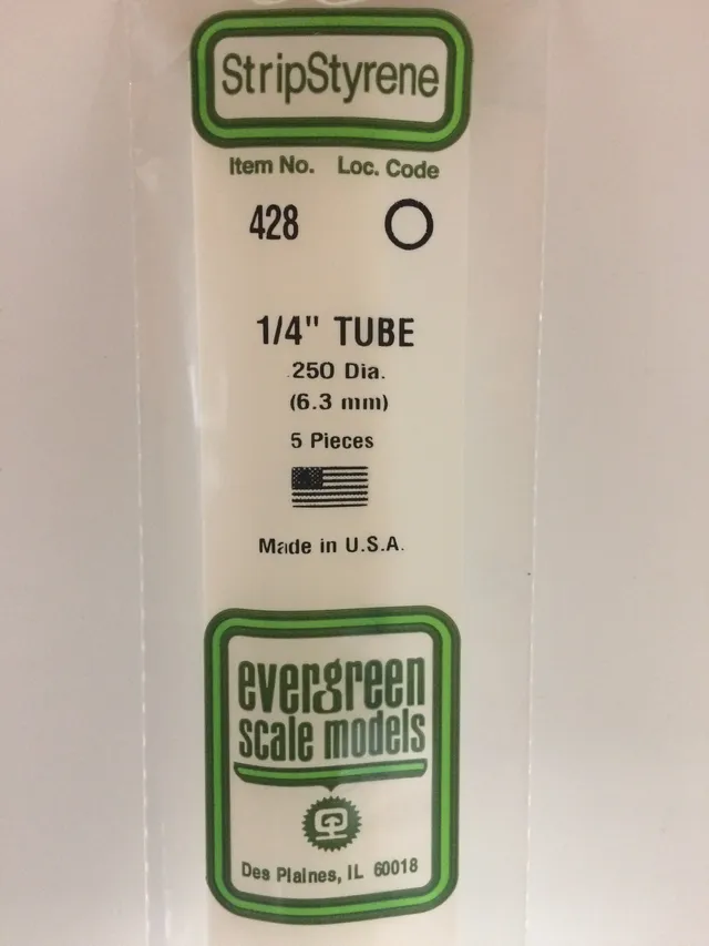 evergreen-rod-and-tube-428-tube-polystyr-ne-blanc-6-3-mm-5-pi-ces image 1