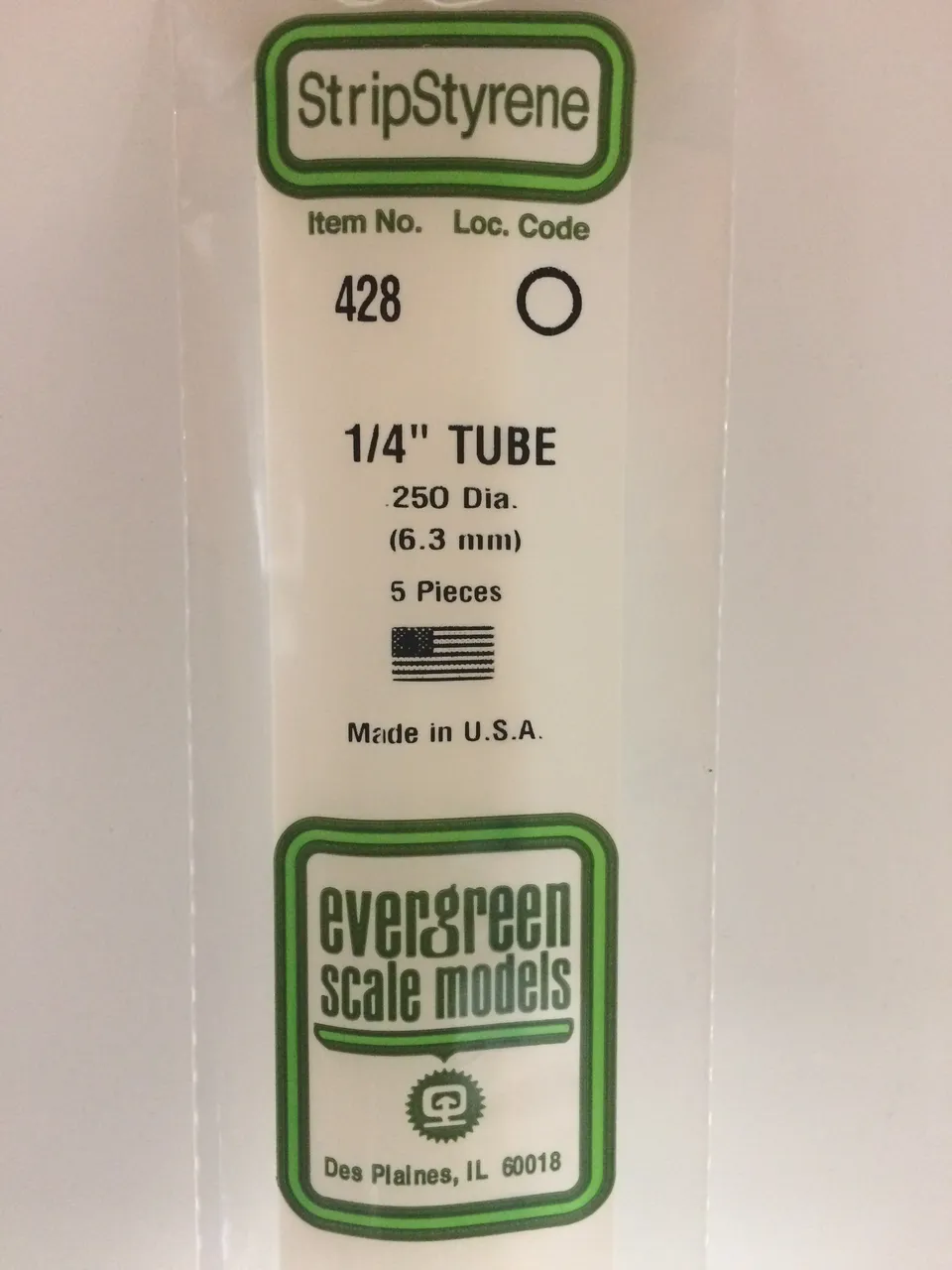 evergreen-rod-and-tube-428-tube-polystyr-ne-blanc-6-3-mm-5-pi-ces image 1