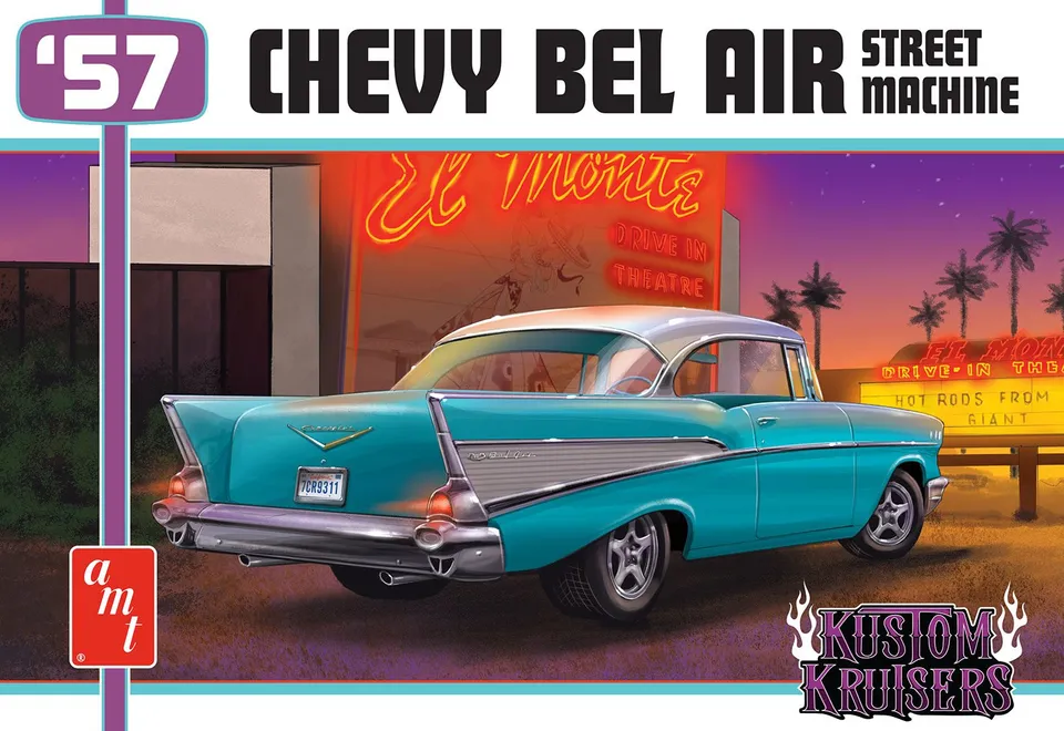 amt-chevy-bel-air-1957-street-machine-maquette-1-25 image 1