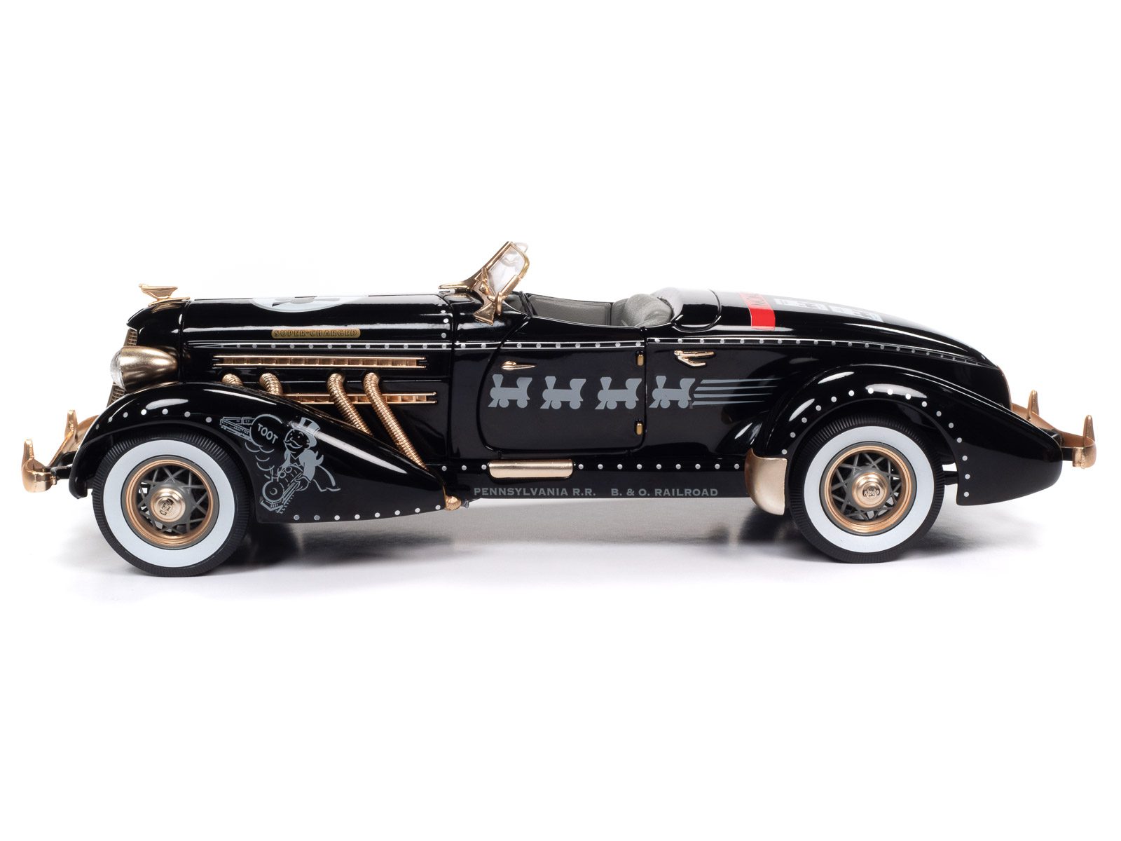 auto-world-monopoly-auburn-851-speedster-miniature-1-18-noire image 4