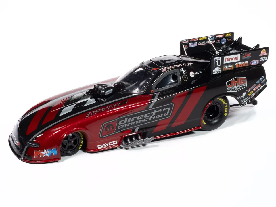 auto-world-matt-hagan-funny-car-miniature-diecast-1-24-2024 image 1