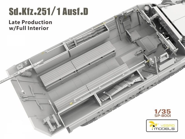 vespid-sp8001-maquette-sd-kfz-251-1-ausf-d-1-35-int-rieur image 3