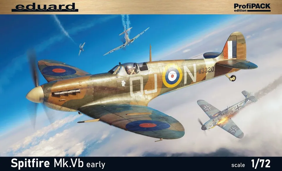 eduard-70205-spitfire-mk-vb-early-profipack-maquette-avion-1-72 image 1
