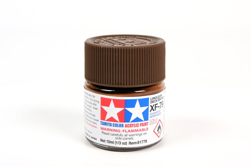 tamiya-xf79-peinture-acrylique-linoleum-deck-brown-10ml-mat image 1