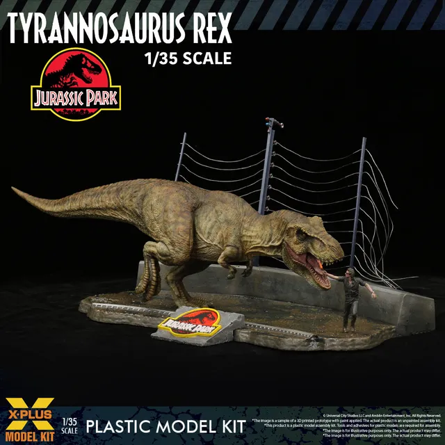 x-plus-jurassic-park-tyrannosaurus-rex-maquette-1-35 image 1