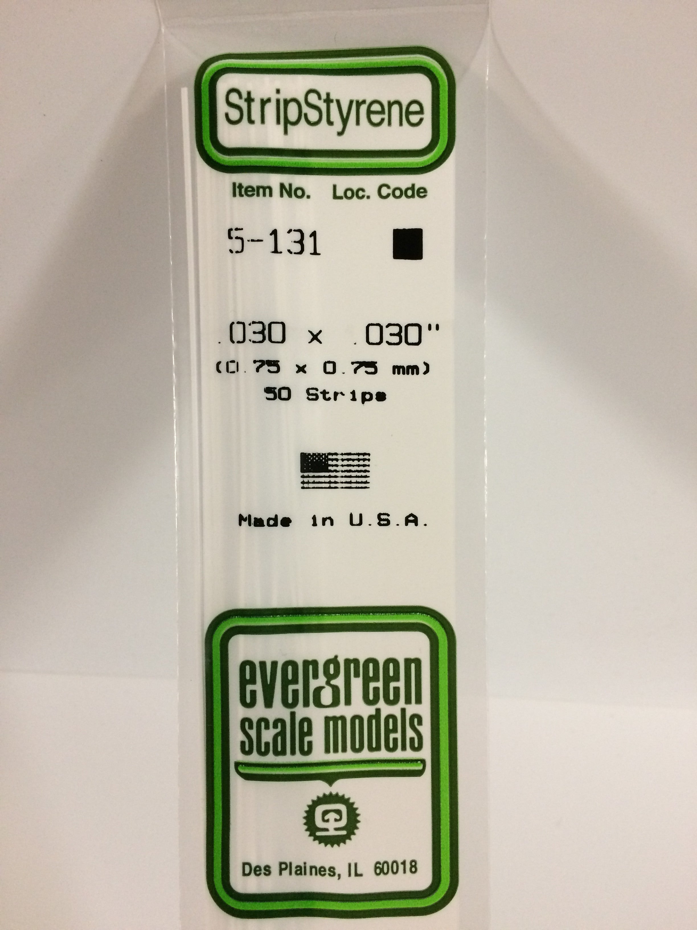 evergreen-strips-131-baguette-carr-e-0-75-mm-10-pi-ces image 2