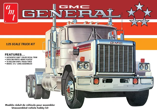 amt-1976-gmc-general-semi-tractor-maquette-camion-1-25 image 1