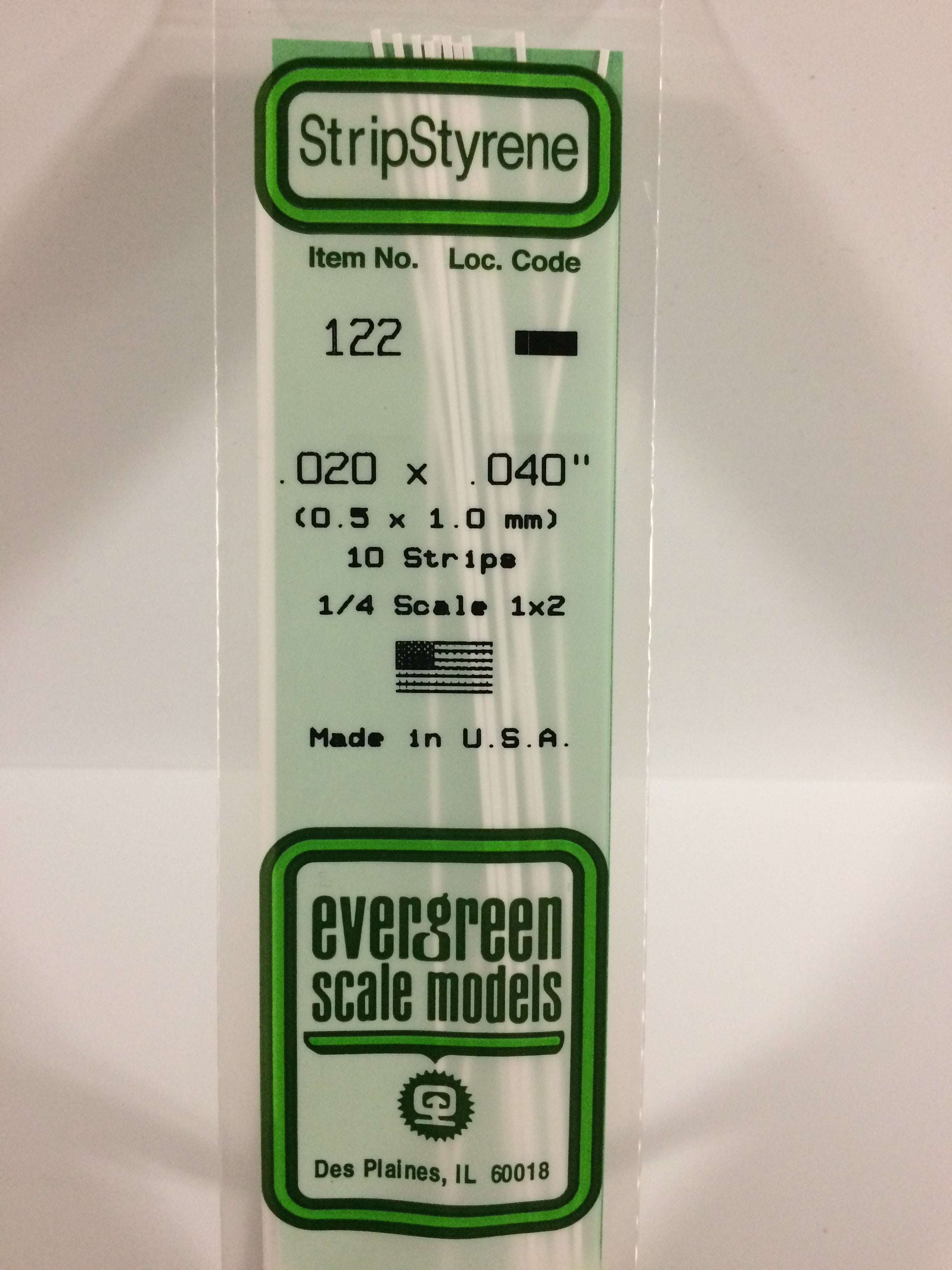evergreen-strips-122-profil-plastique-blanc-0-5x1-0-mm-10-pi-ces image 1