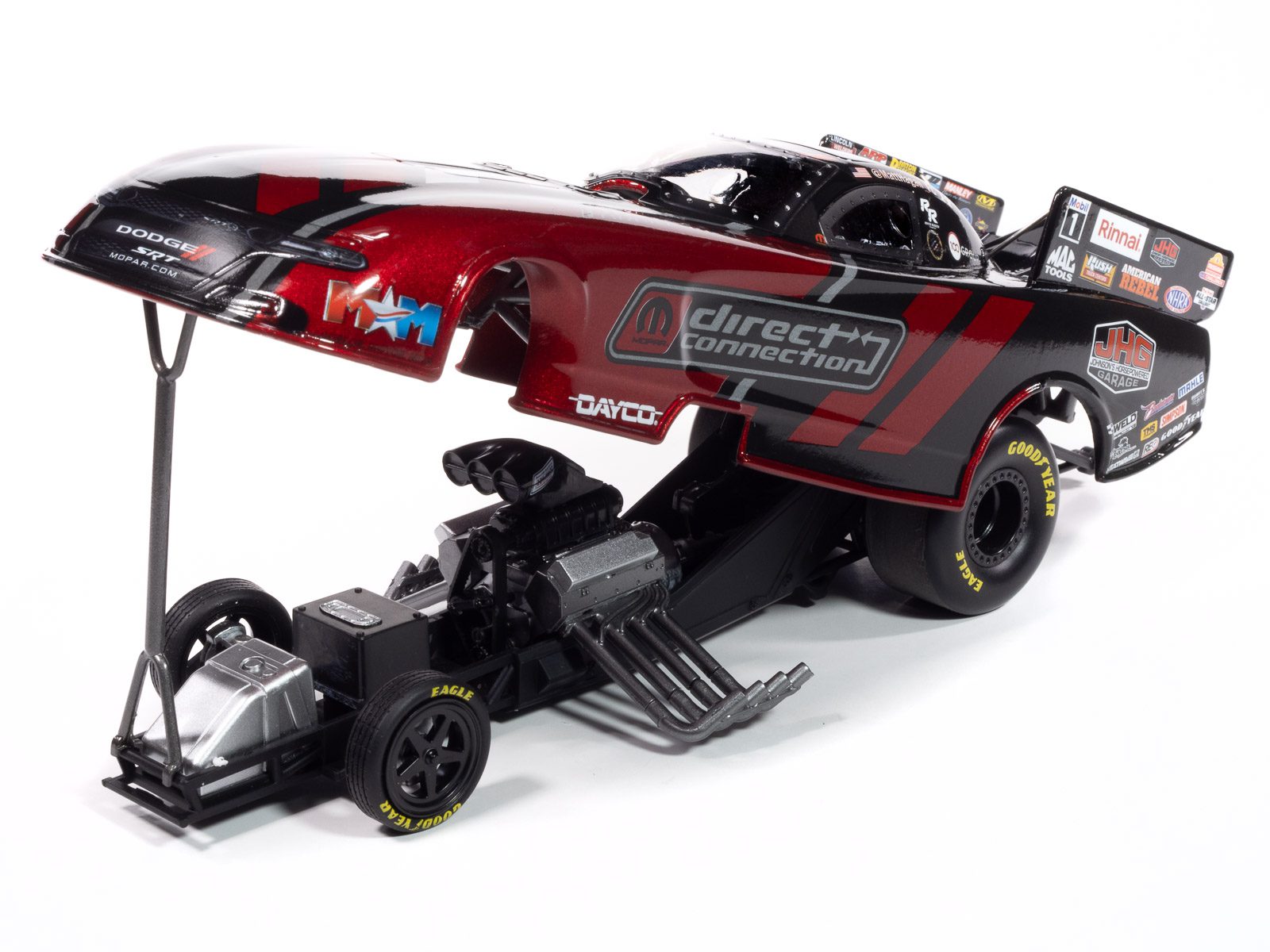 auto-world-matt-hagan-funny-car-miniature-diecast-1-24-2024 image 2