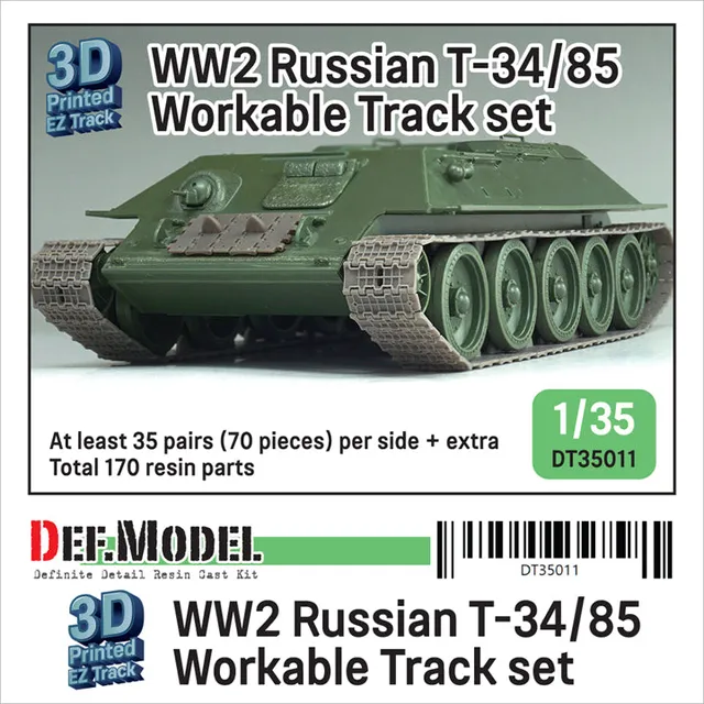 def-model-dt35011-chenilles-maquette-t-34-85-1-35-articul-es image 1
