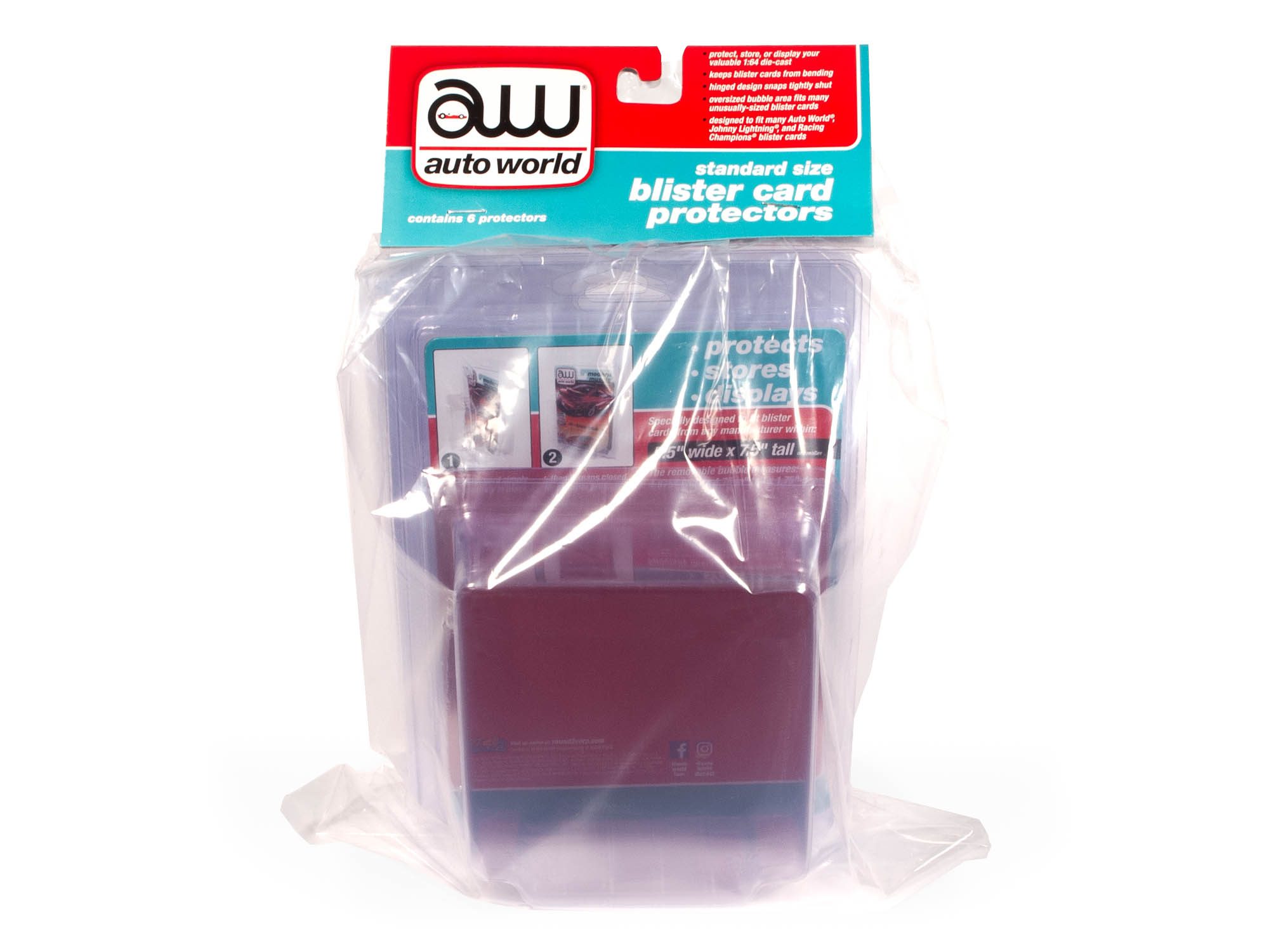 auto-world-protecteur-carte-blister-standard-1-64-lot-6 image 1