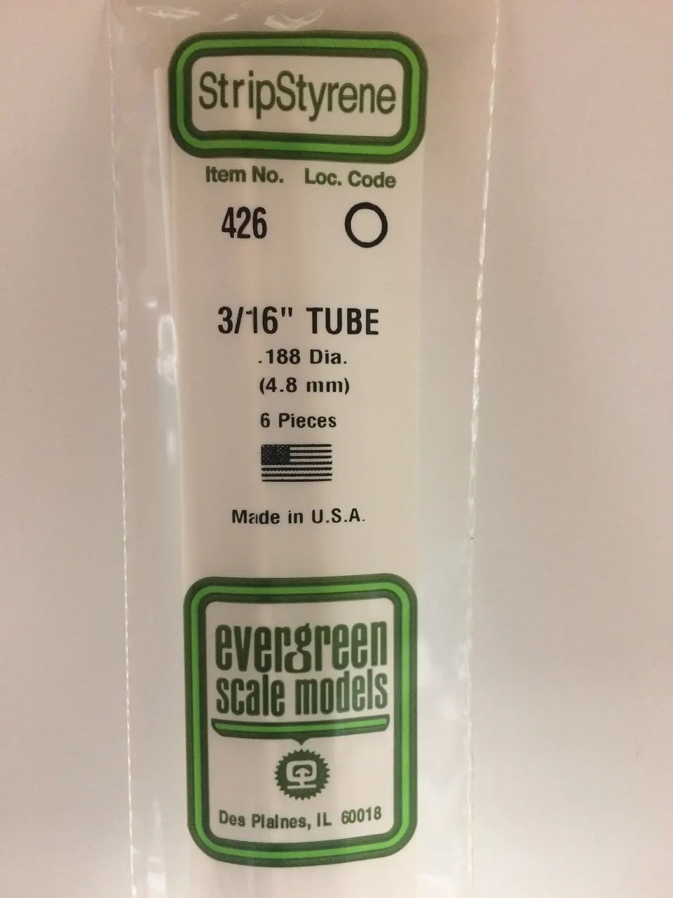 evergreen-rod-and-tube-426-tube-polystyr-ne-blanc-4-8-mm-6-pi-ces image 1