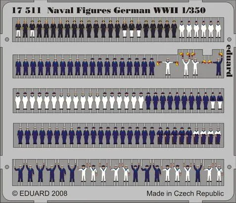 eduard-17511-figurines-marine-allemande-wwii-1-350-navire-peint image 1