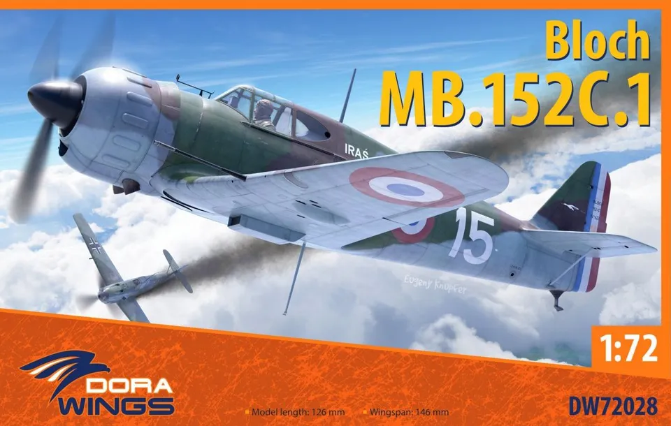 dora-wings-bloch-mb-152c-1-maquette-avion-1-72-chasseur-fran-ais image 1