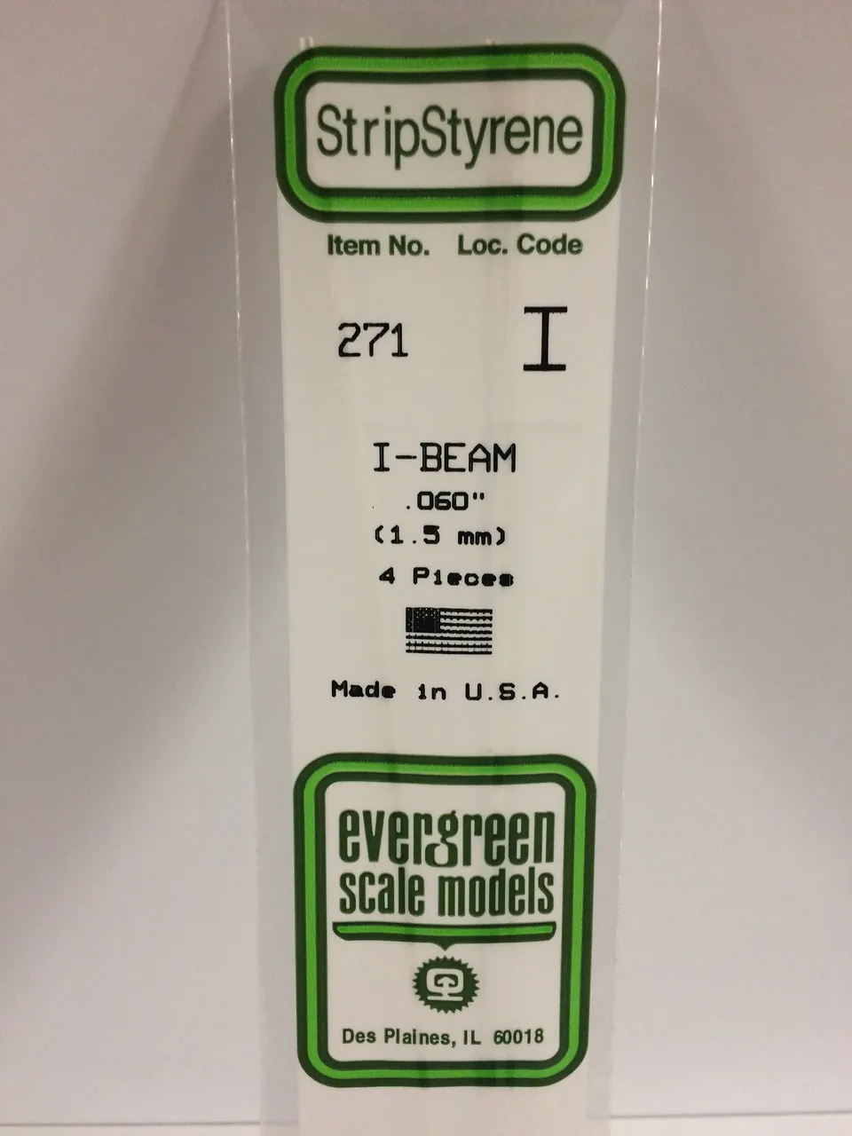 evergreen-shapes-271-profil-en-i-polystyr-ne-blanc-1-5-mm-4-pi-ces image 1