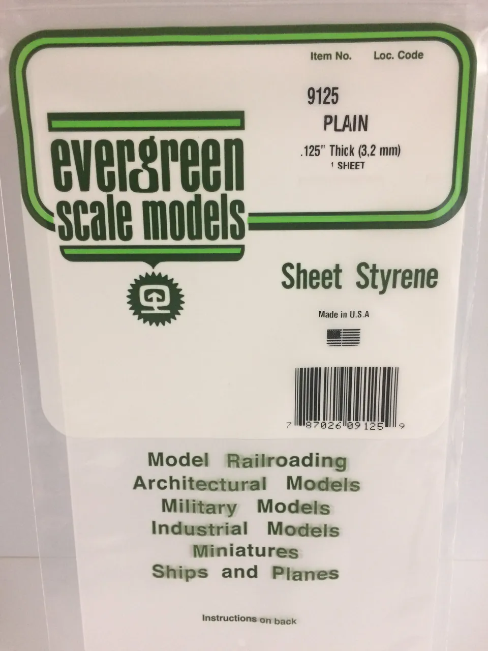 evergreen-sheets-9125-plaque-polystyr-ne-blanc-3-2mm-15x30cm image 1