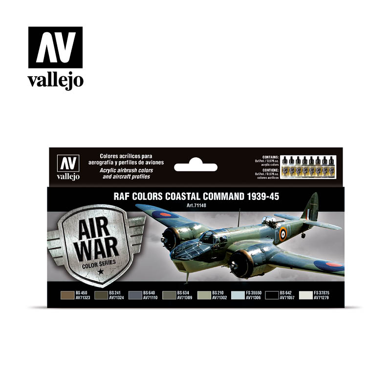 vallejo-model-air-71-148-raf-coastal-command-coffret-peinture-8x17ml image 1