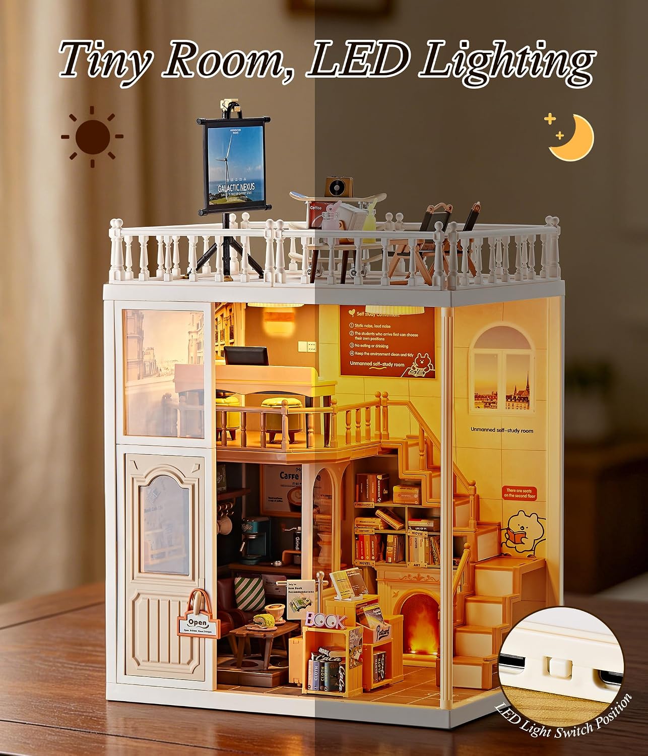 fairy-care-fc-dbs8015-dreamy-bay-scene-maison-miniature-book-caf-2-tages image 7