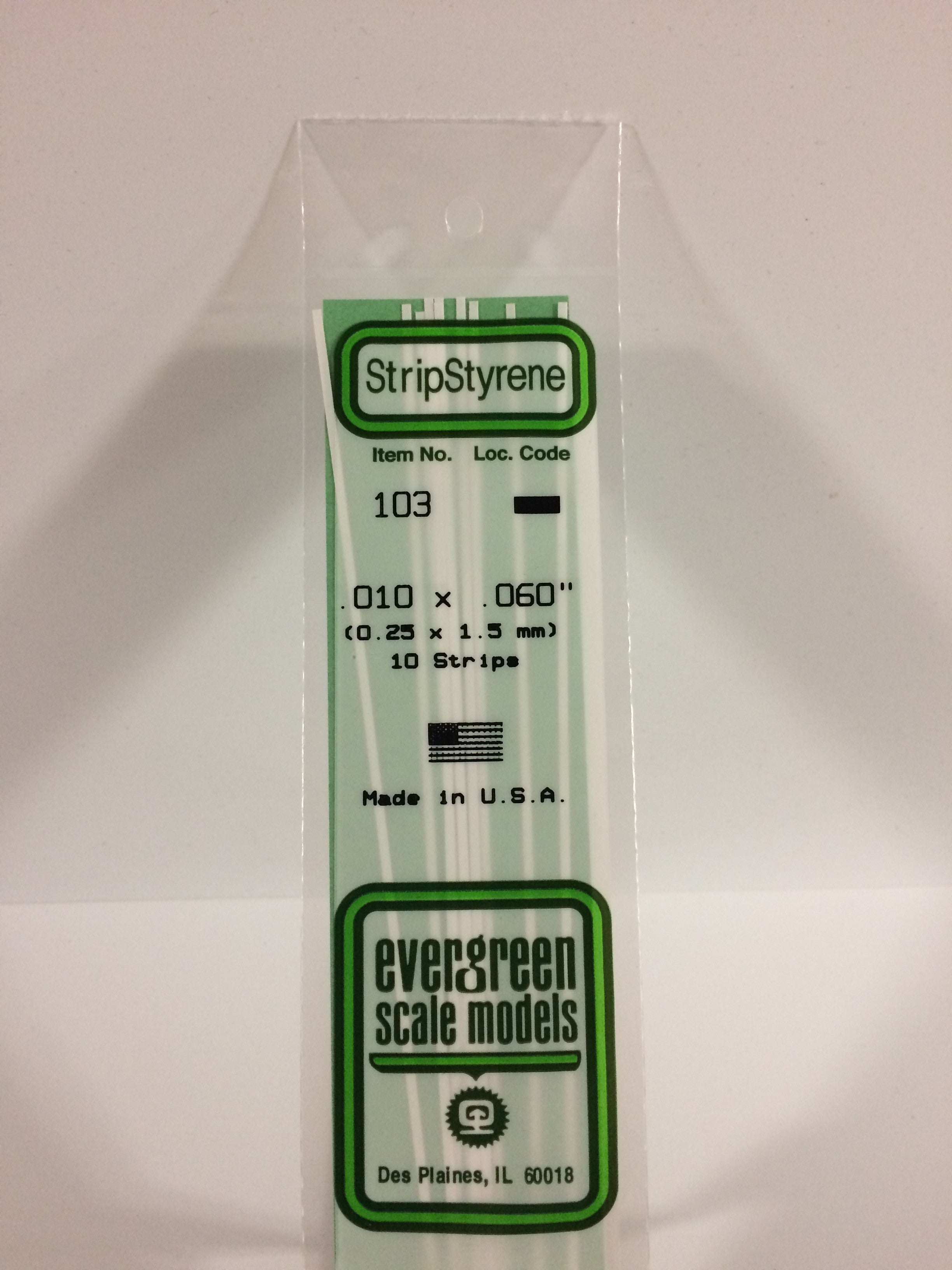 evergreen-strips-103-baguette-blanche-0-25x1-5-mm-10-pi-ces image 1
