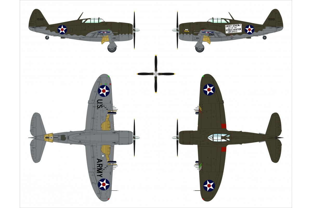 dora-wings-p-47b-thunderbolt-maquette-avion-1-48-razorback-usaaf image 5
