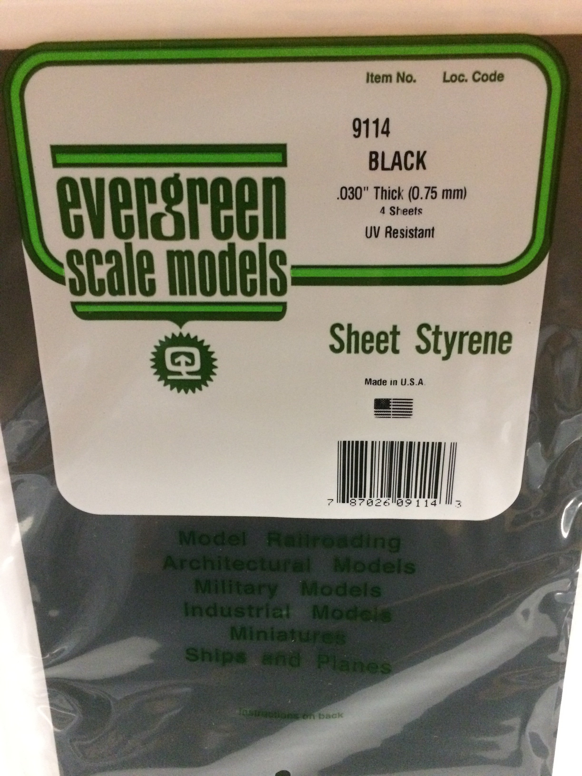 evergreen-sheets-9514-plaque-polystyr-ne-noir-opaque-0-75-mm image 2