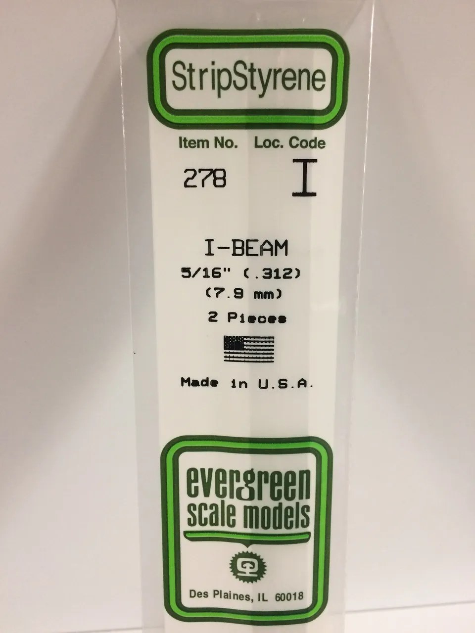 evergreen-shapes-278-poutre-en-i-plastique-7-9-mm-2-pcs image 1