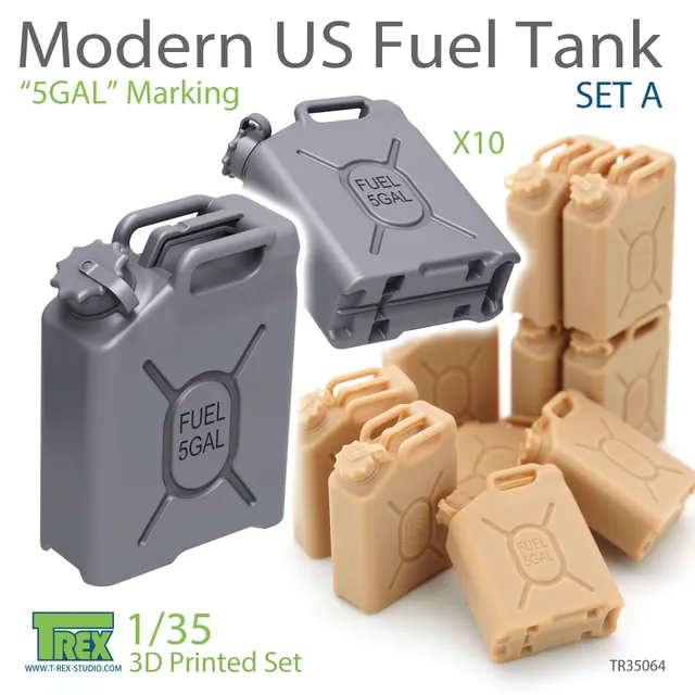 t-rex-35064-bidons-carburant-us-modernes-1-35-set-a-5gal image 1