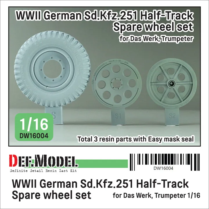 def-model-dw16004-sd-kfz-251-roue-secours-1-16-kit-r-sine image 1
