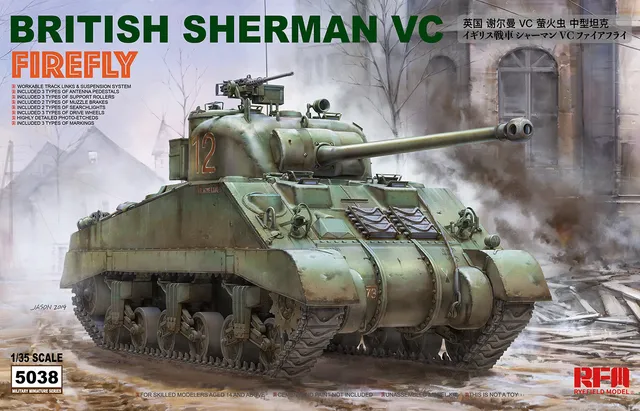 rye-field-5038-sherman-vc-firefly-maquette-char-1-35 image 1