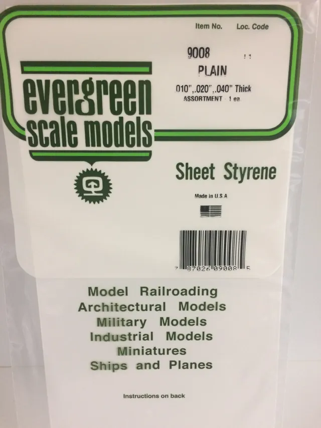 evergreen-sheets-9008-plaque-plastique-blanche-3-feuilles-assorties image 1