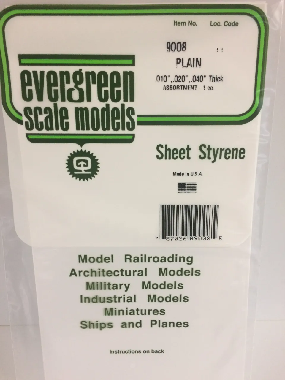 evergreen-sheets-9008-plaque-plastique-blanche-3-feuilles-assorties image 1