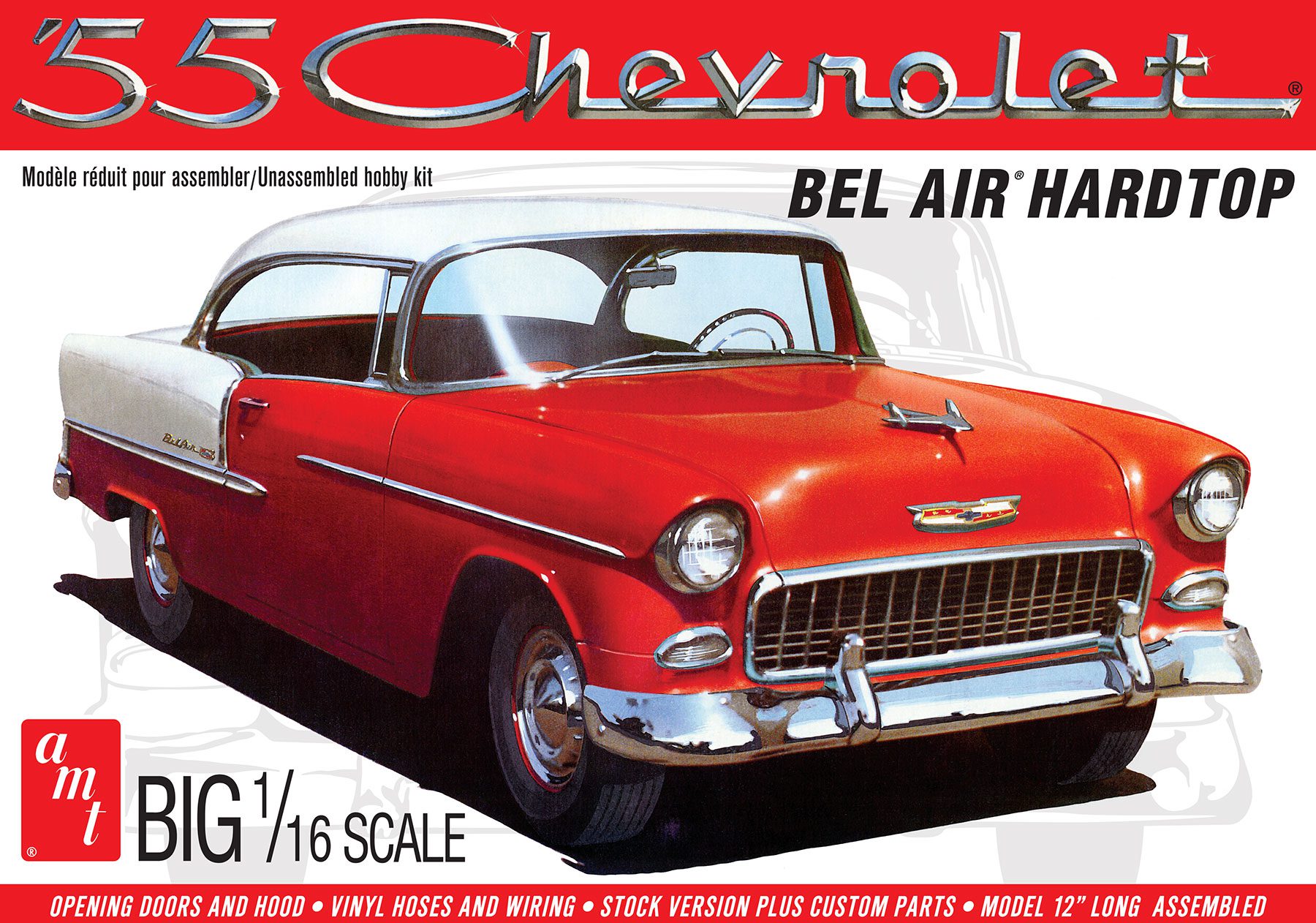 amt-chevy-bel-air-1955-hardtop-maquette-1-16-2-en-1 image 1