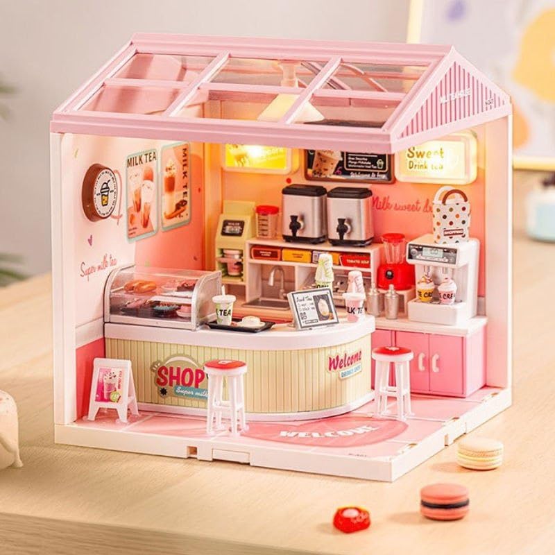 jiaerle-toys-jel-0411-mini-milk-tea-shop-maison-miniature-diy image 5