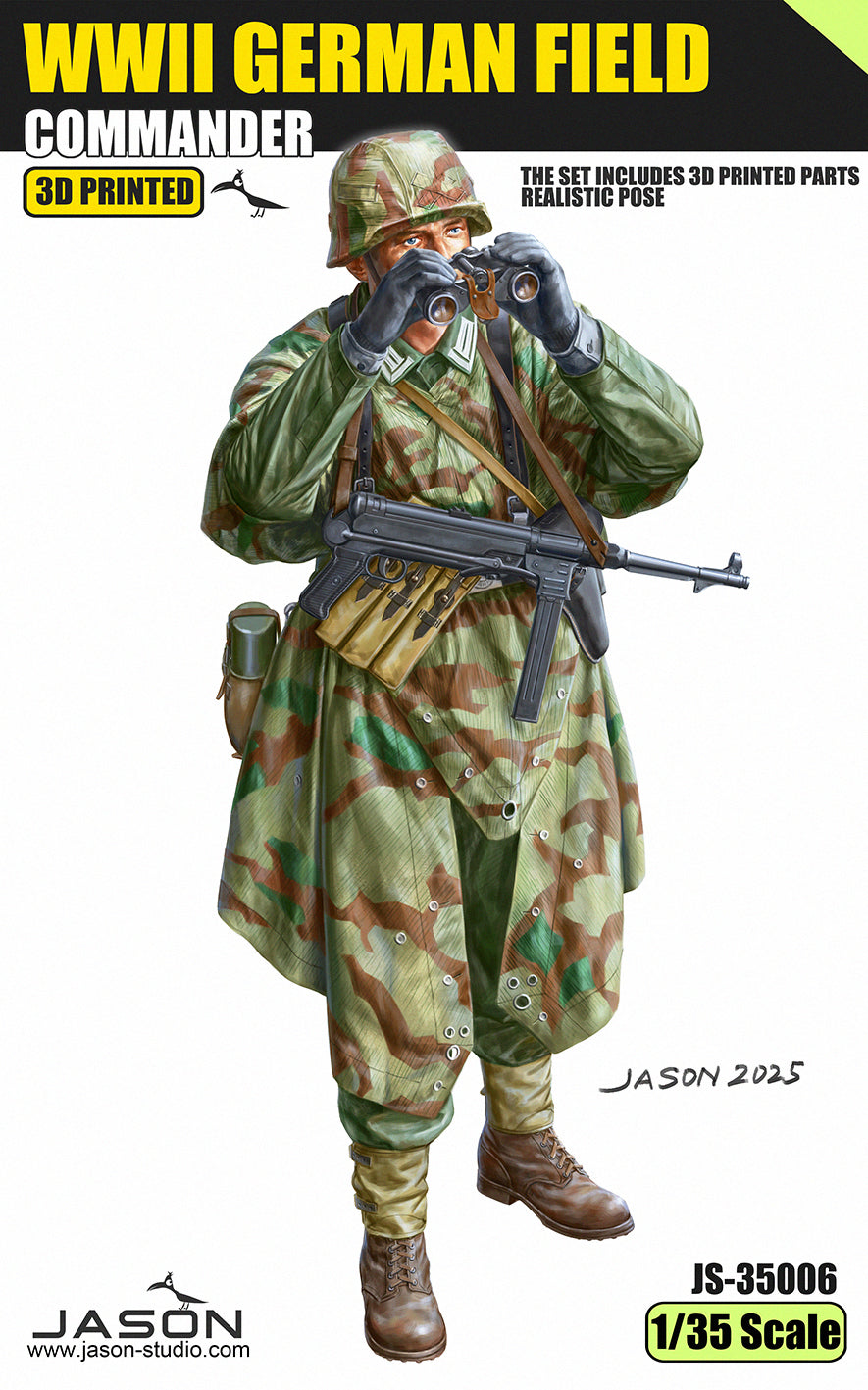 jason-studios-35006-figurine-commandant-allemand-1-35 image 1
