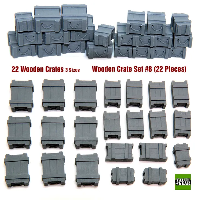 value-gear-wc008-caisses-bois-1-35-diorama-22-pi-ces image 1